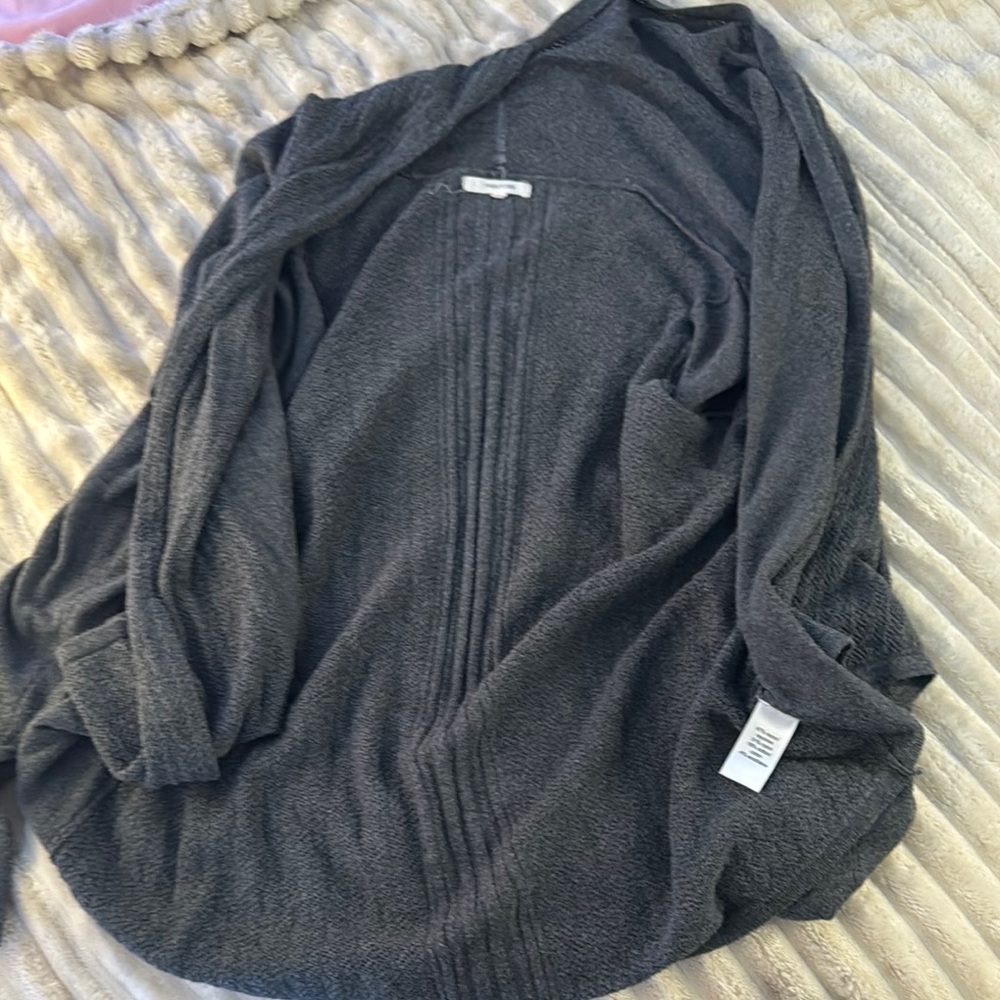 Maurices Charcoal Knit Cardigan